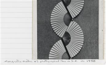 MATHER, MARGRETHE (1885-1952) A pair of variant images of a fan strip.